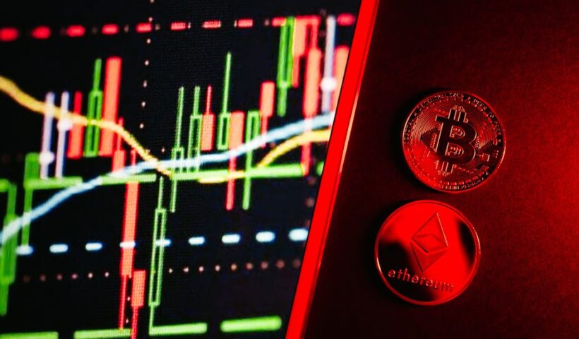 Віталік Бутерін на фоні символіки Ethereum і графіків ринку