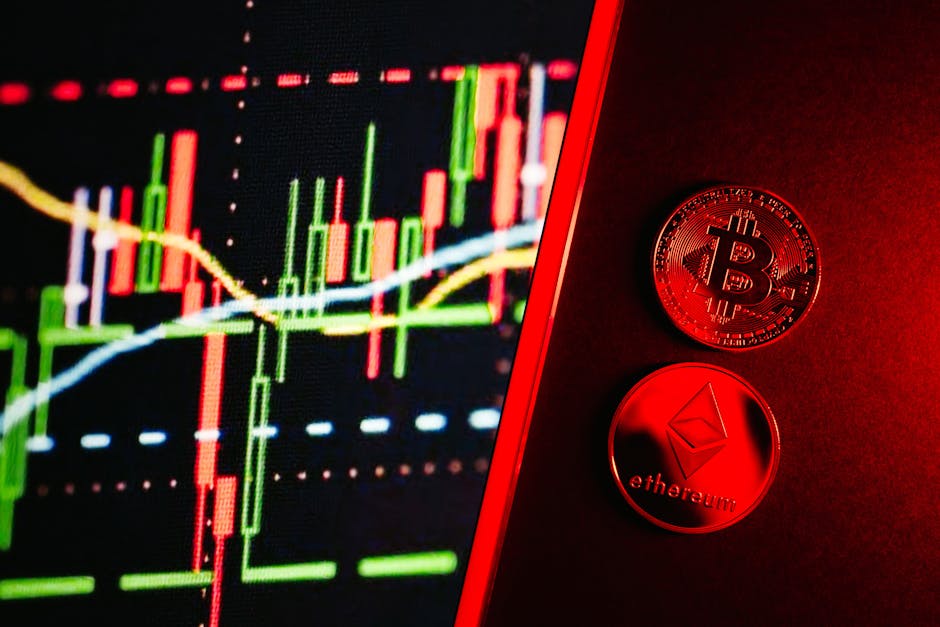 Віталік Бутерін на фоні символіки Ethereum і графіків ринку