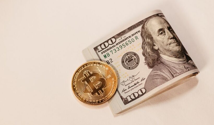 Графічне зображення Bitcoin та концепції інфляції
