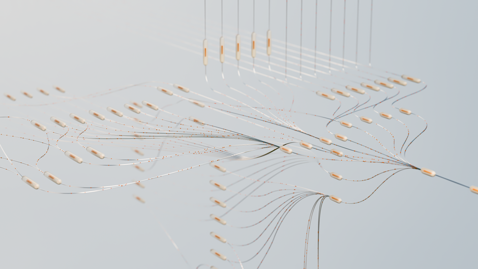 Ілюстрація штучного інтелекту, що генерує текст