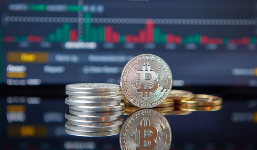 Графік падіння курсу Bitcoin на криптовалютному ринку